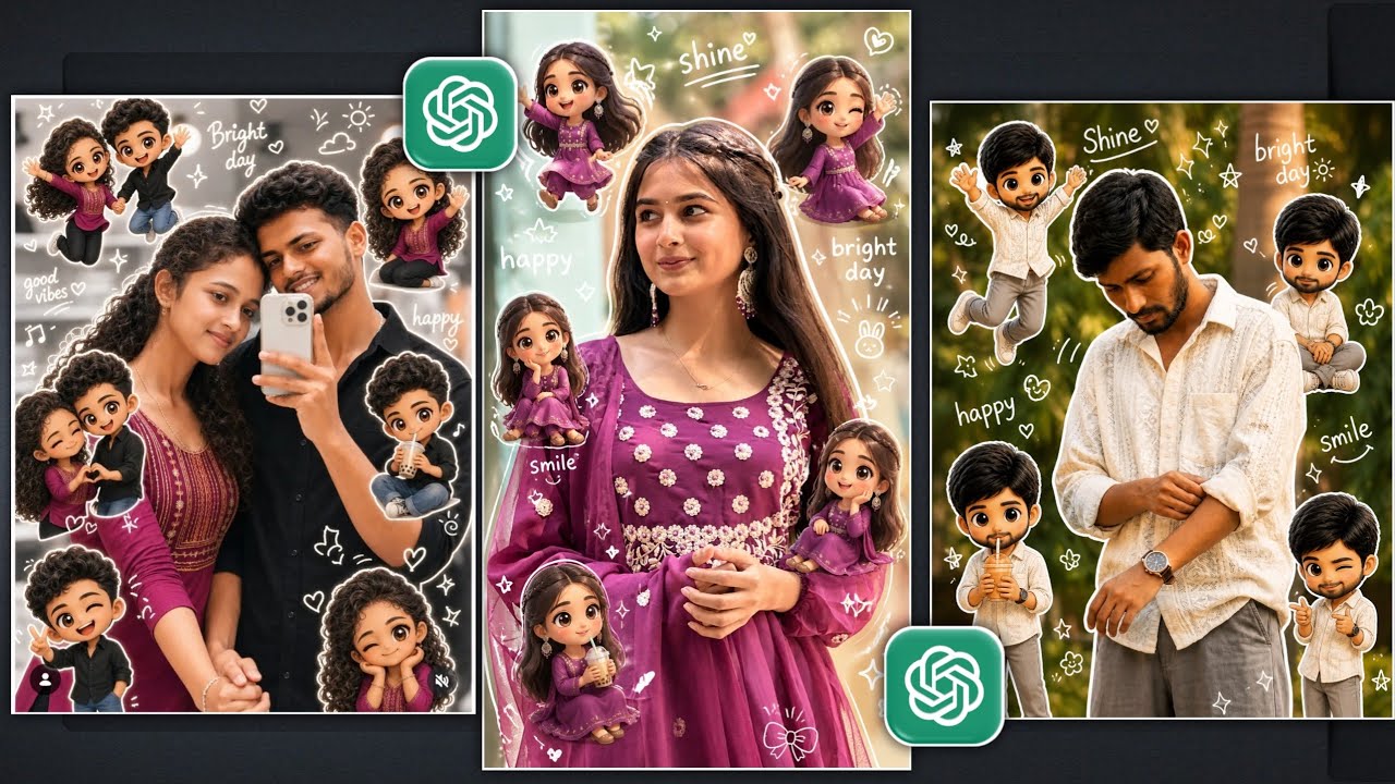 New trending Chibi Style Photo Editing Chatgpt | Chatgpt trending photo prompts 