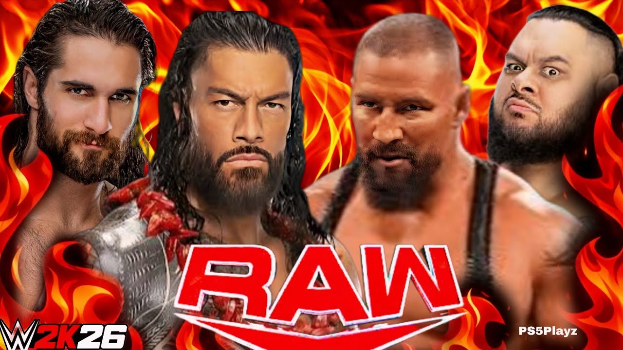 Roman Reigns & Seth Rollins vs Vision Wwe Raw 06 April 2026 Tag Team WWE2K26 - PS5 4K GamePlay #wwe 