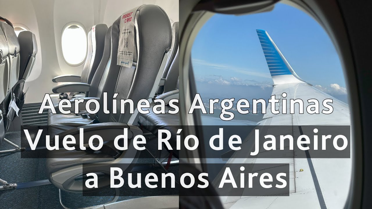 Vuelos directo de Río de Janeiro a Buenos Aires con Aerolíneas Argentinas ✈️ Boeing 737-800