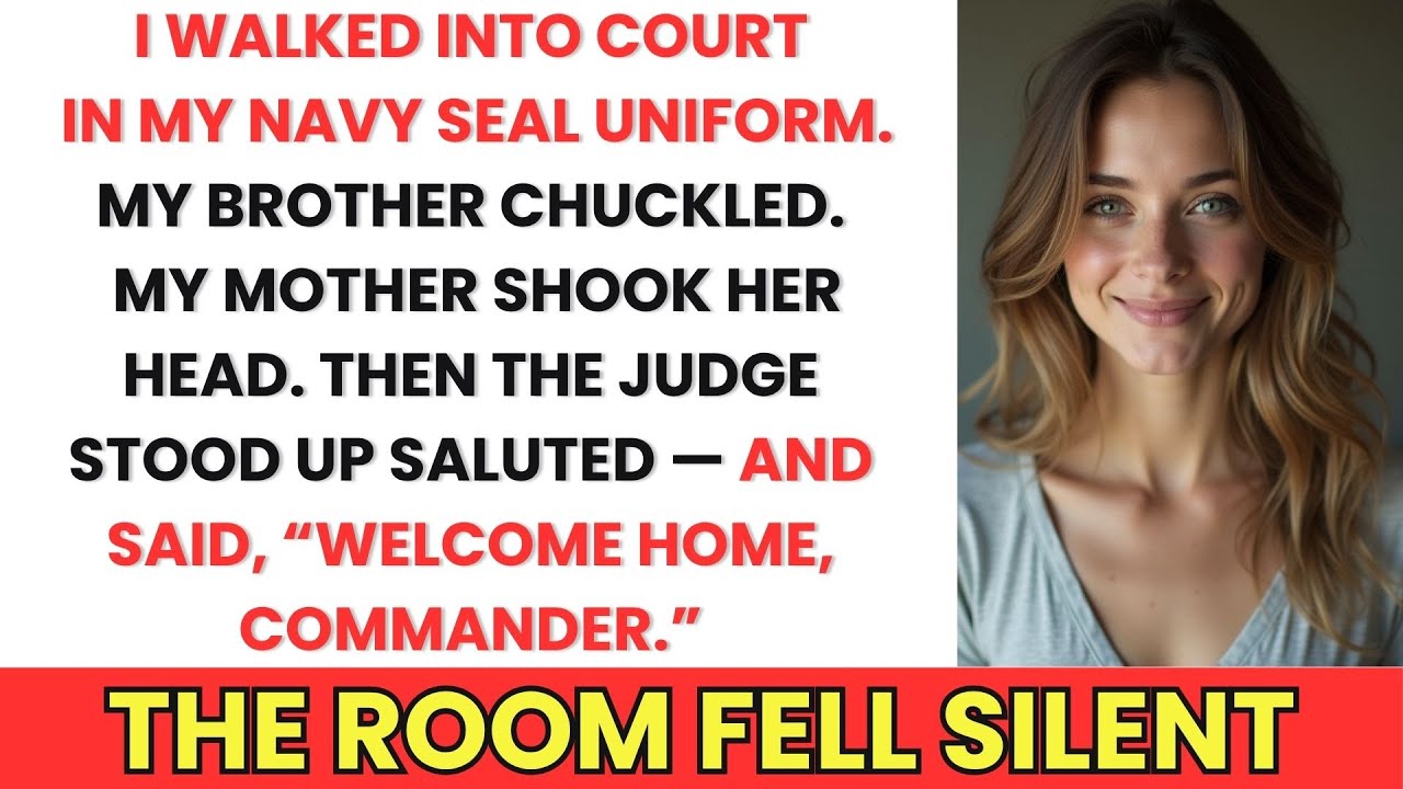 I Walked Into Court in My SEAL Uniform, My Brother Chuckled, My Mother Shook Her Head, but the Judge