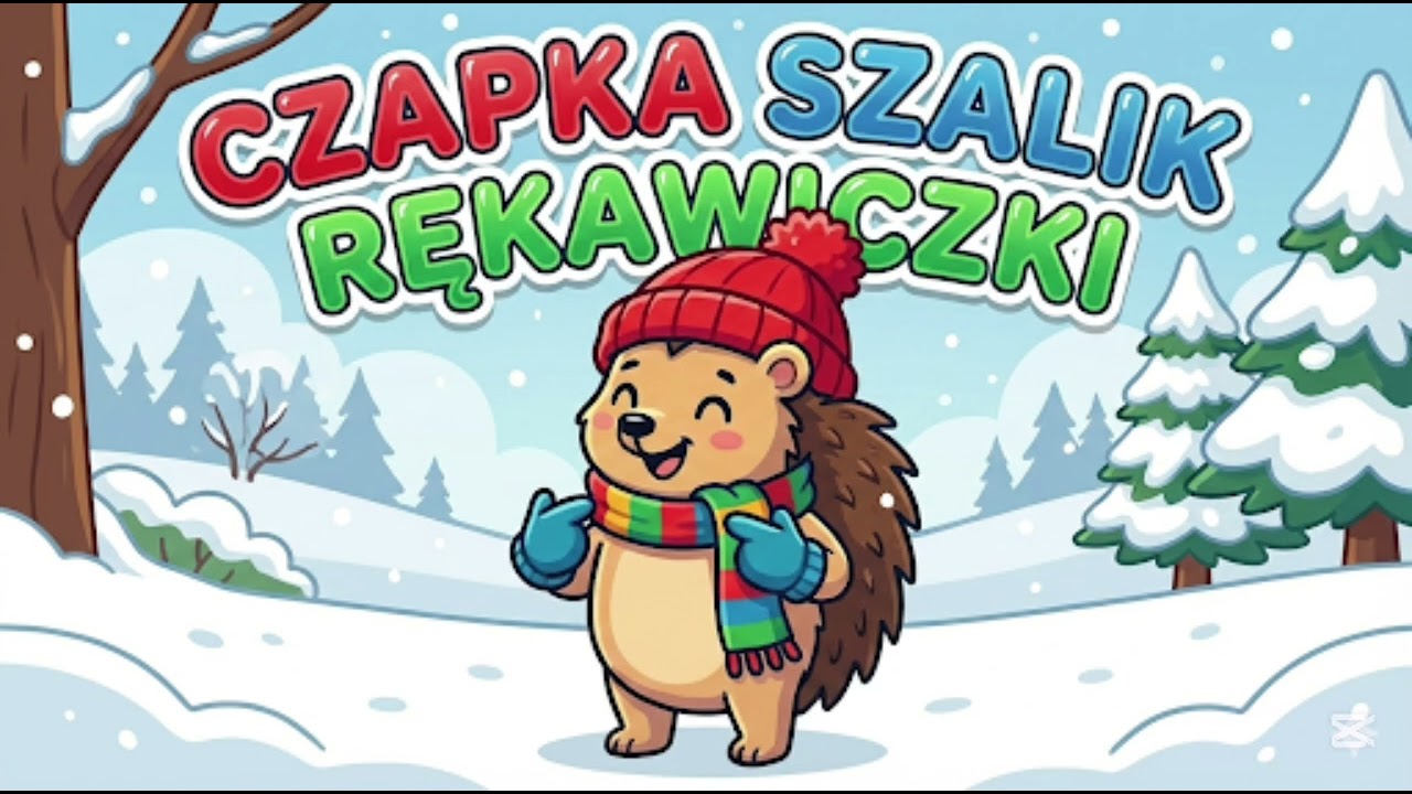 Czapka, Szalik, Rękawiczki 🧤 Zimowa Piosenka dla Dzieci ❄️ Uczymy się Ubierać!