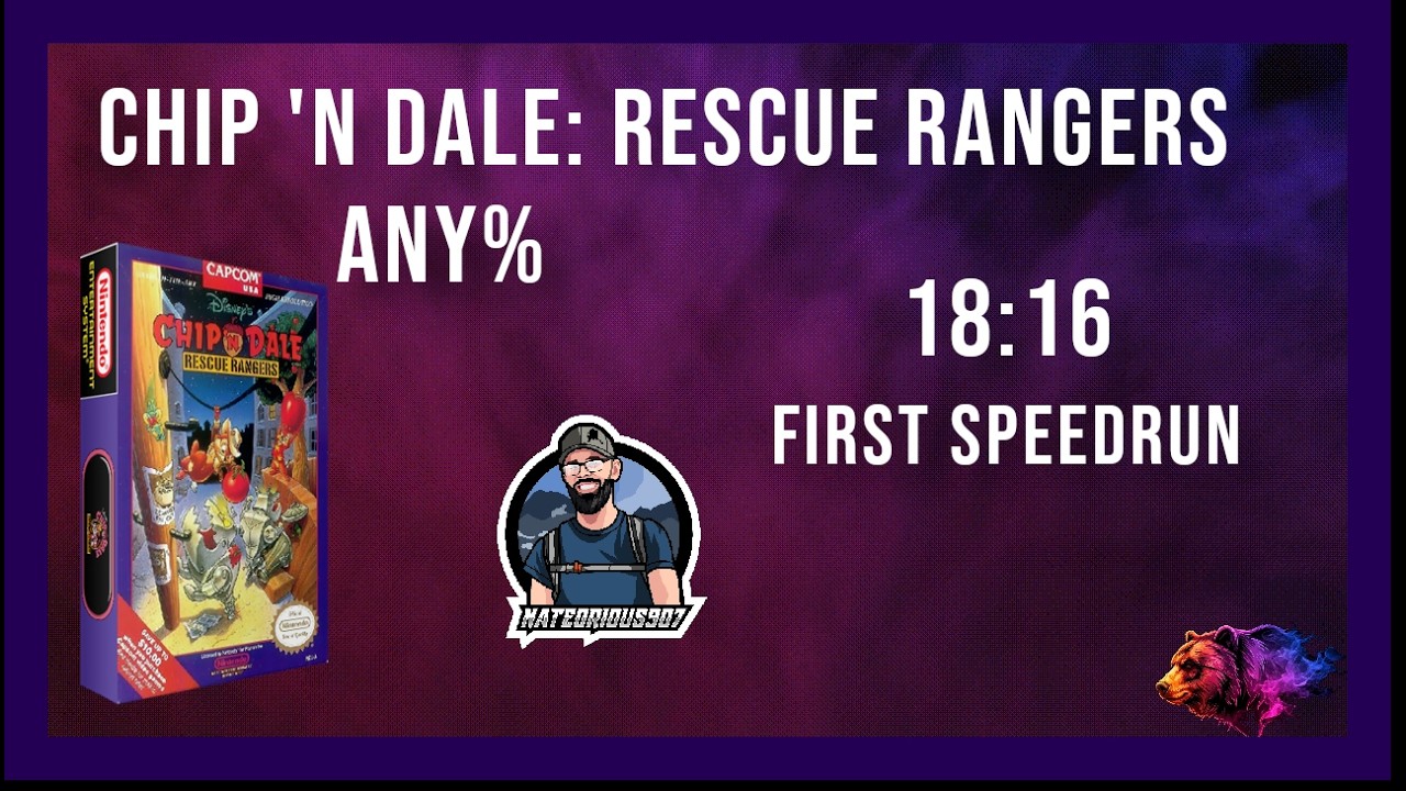 Chip N Dale Rescue Rangers (NES) - 18:16 speedrun by Nateorious