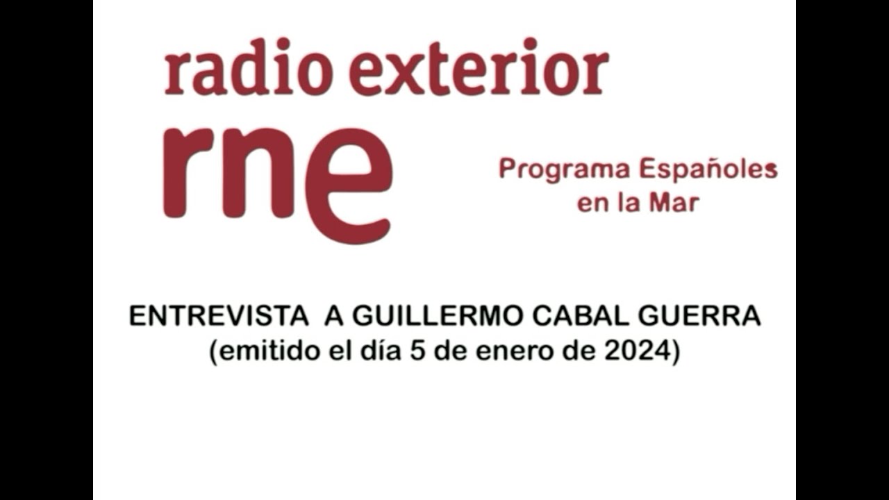 ENTREVISTA EN RADIO NACIONAL DE ESPAÑA