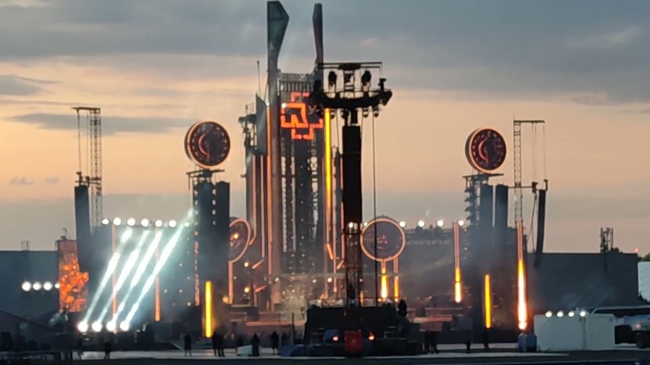 Rammstein-Sonne testing in Prague 2022