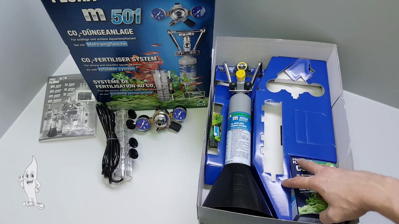Aquaplantsonline - Unboxing JBL ProFlora m 501 CO2