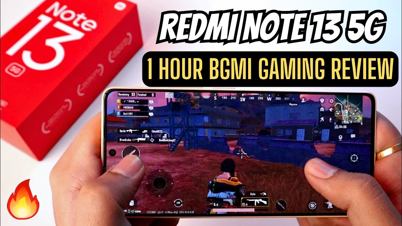 Redmi Note 13 5G (6+128GB) 1 Hour Extreme BGMI Gaming Review🔥 | Redmi Note 13 5G Gaming Test