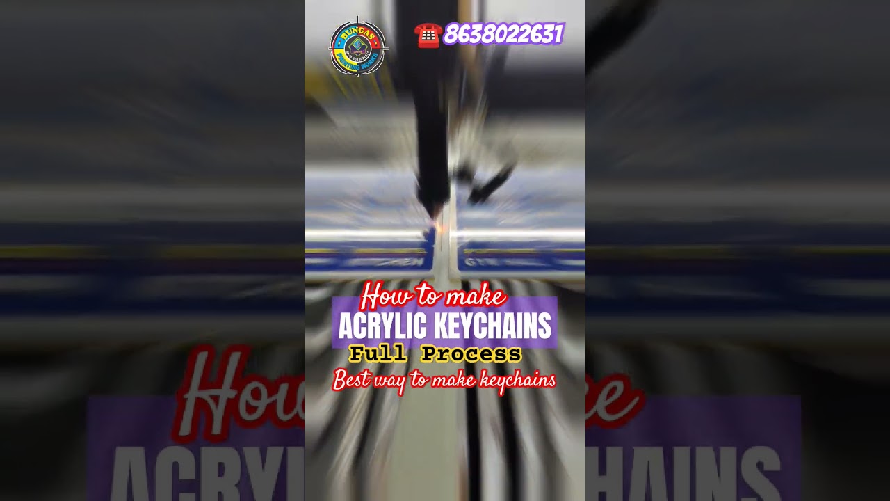 HOW TO MAKE ACRYLIC KEYCHAINS FULL PROCESS #shorts #youtubeshorts