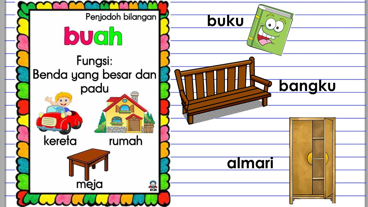 Bahasa Melayu Tahun 1 Penjodoh Bilangan