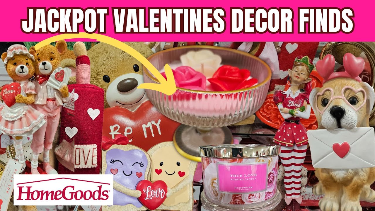 HOMEGOODS VALENTINES VIRAL FINDS 💝💘| Store Walk Thru | So Many Amazing Valentines Decor #homegoods