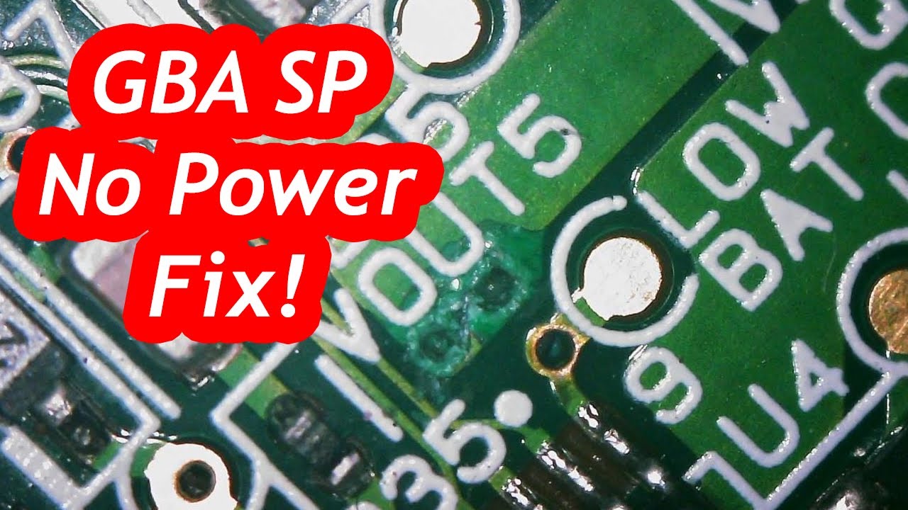 GBA SP No Power Fix (All Fuses Checked Out)