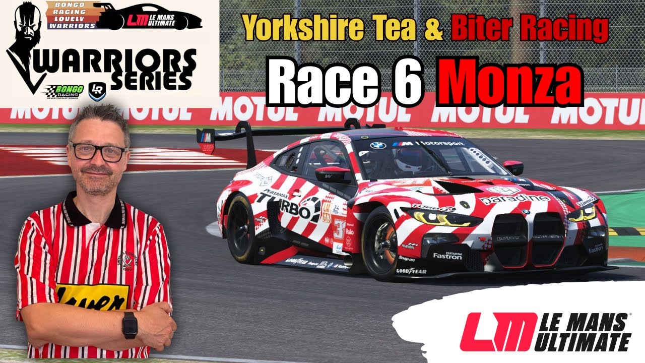 🔴 Live: Team  Yorkshire Tea & Biter Racing Race 6 Lovely Bongo Warriors @ Monza