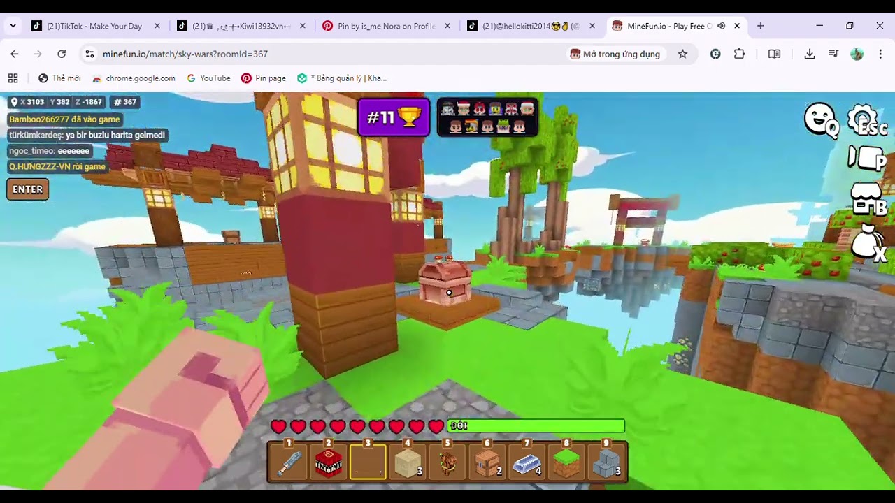 làm ván sky wats nha ae ^^//minefun//io