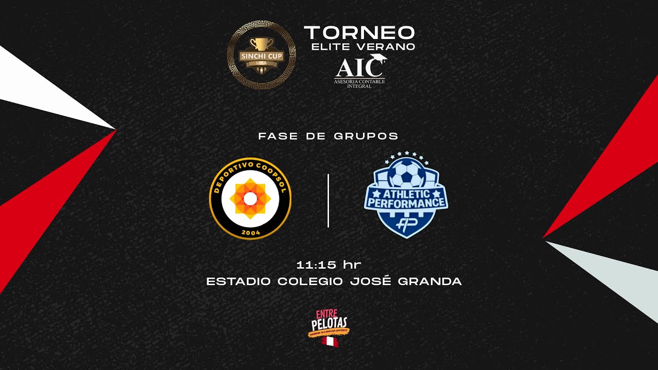 SINCHICUP  ELITE  |⚽Dep. Coopsol  🆚 Athl. Performance FECHA 03🏆 VERANO AIC  2026 (I)