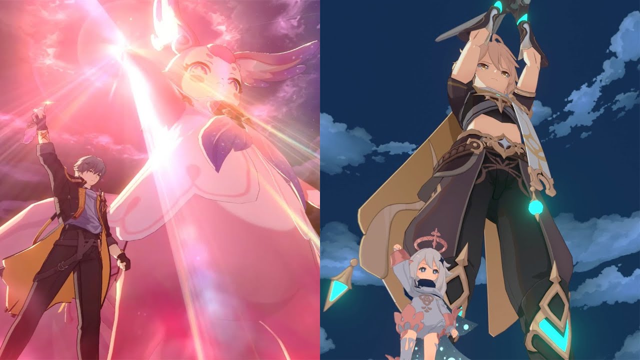 Genshin characters with Remembrance Trailblazer's ultimate animation