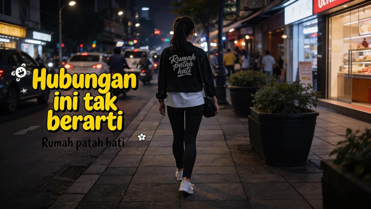 RUMAH PATAH HATI - HUBUNGAN INI TAK BERARTI (Official lyric video) | POP ROCK ALTERNATIF