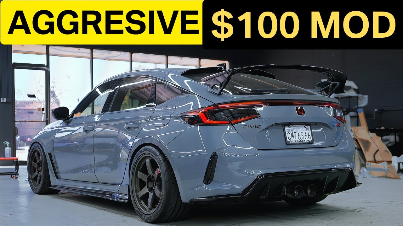 MOST AGGRESIVE MOD FOR UNDER $100!! 2023+ HONDA CIVIC TYPE-R FL5