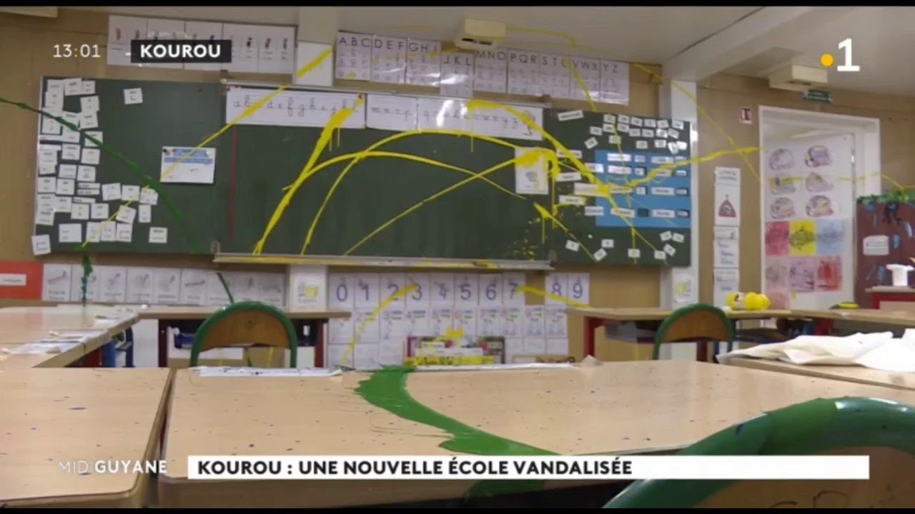Kourou : une nouvelle &eacute;cole vandalis&eacute;e