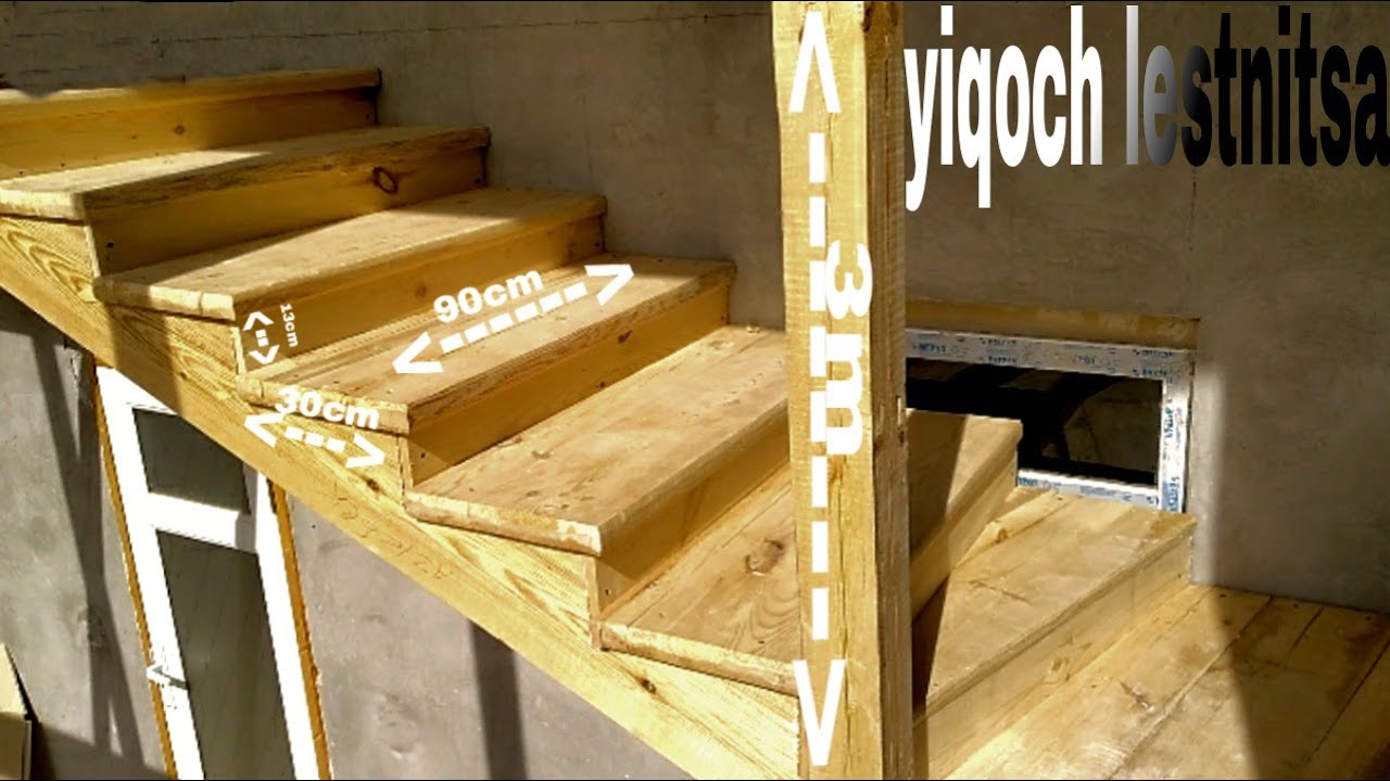 Ёгочдан ясалган Зинапоя