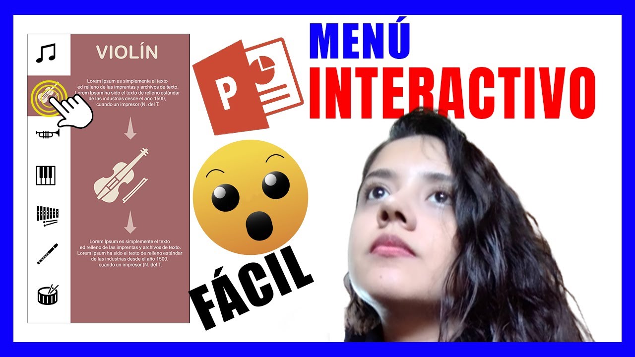 Como hacer un MENÚ INTERACTIVO en PowerPoint ✅FÁCIL✅ Infografía