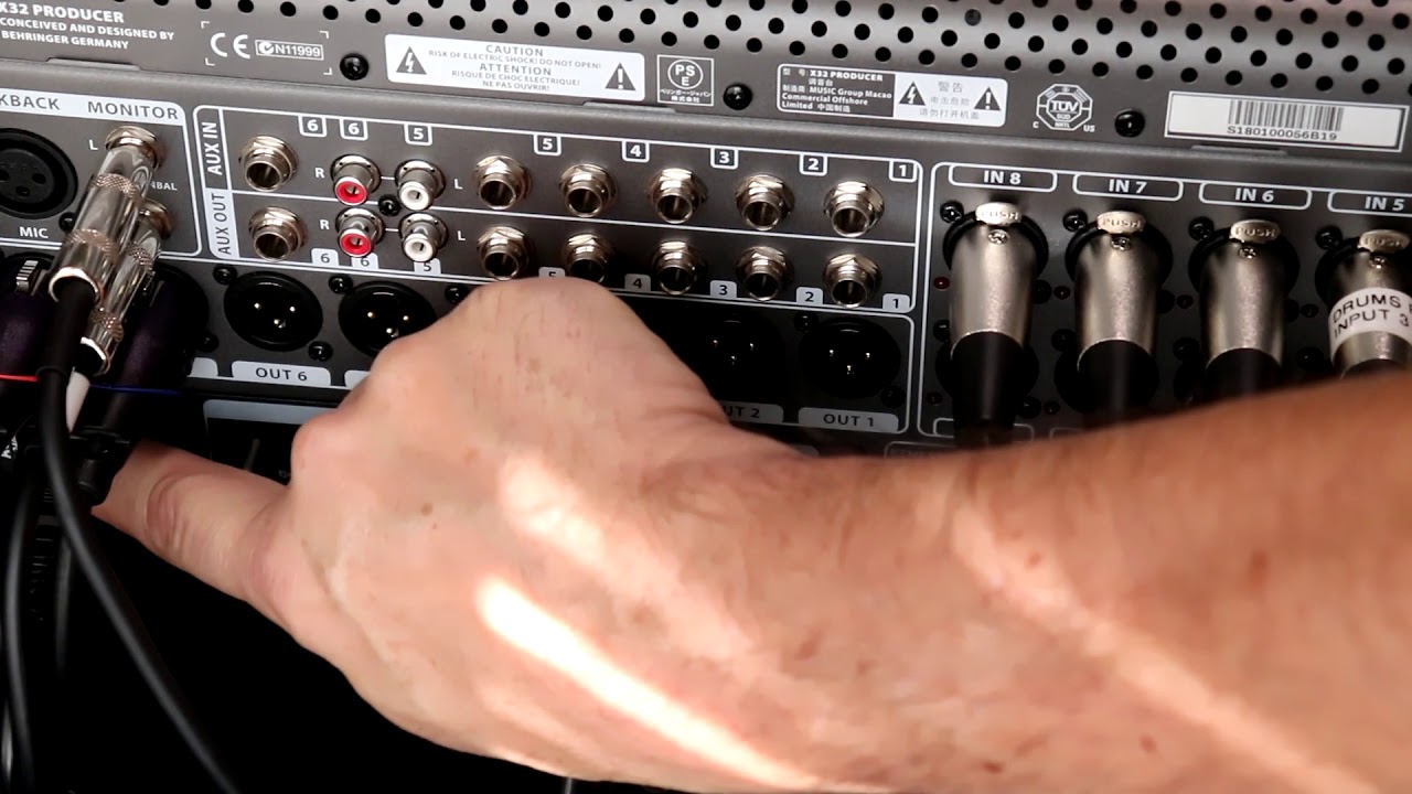 Behringer X32 Запись музыки и использование аудиоинтерфейса
