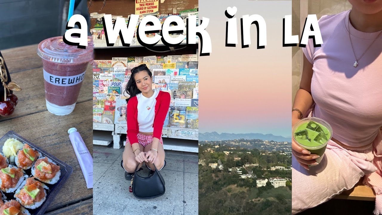 Spend a week with me in LA –Thrift with me, go shopping, lots of matcha, and trying Erewhon 🍀