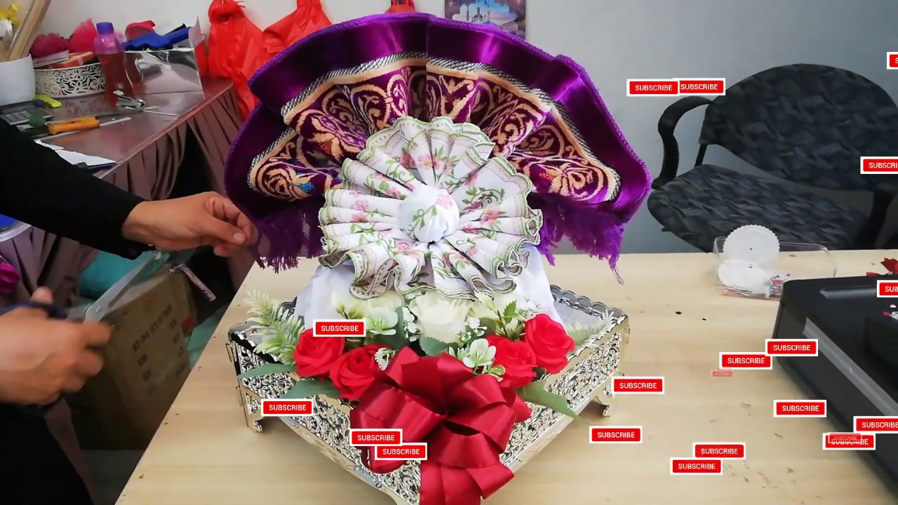 Diy Gubahan Hantaran Sejadah Bersama Telekung | Hantaran Terbaru 2020 #gubahansejadahbersamatelekung