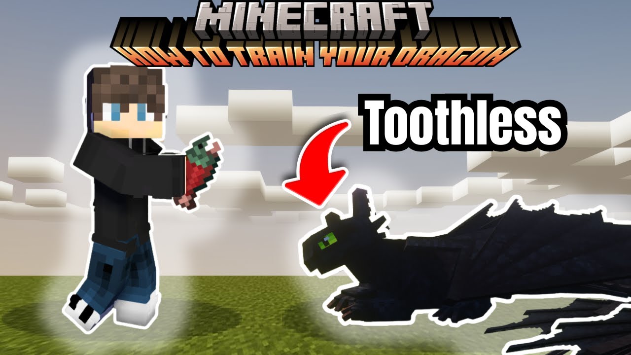 ZKROTIL JSEM SVÉHO PRVNÍHO DRAKA! 🐉 | HTTYD Minecraft #1