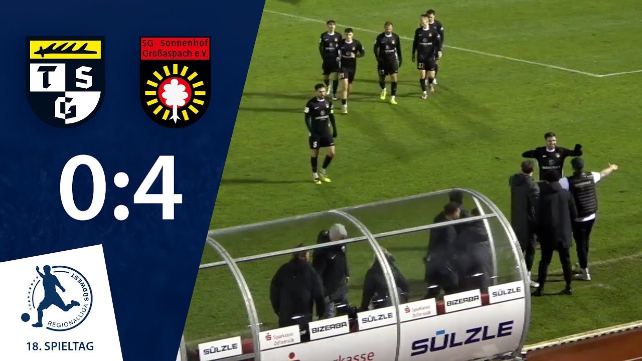 Klare Sache im Aufsteigerduell | TSG Balingen - SG Sonnenhof Großaspach | 18. Spieltag RLSW