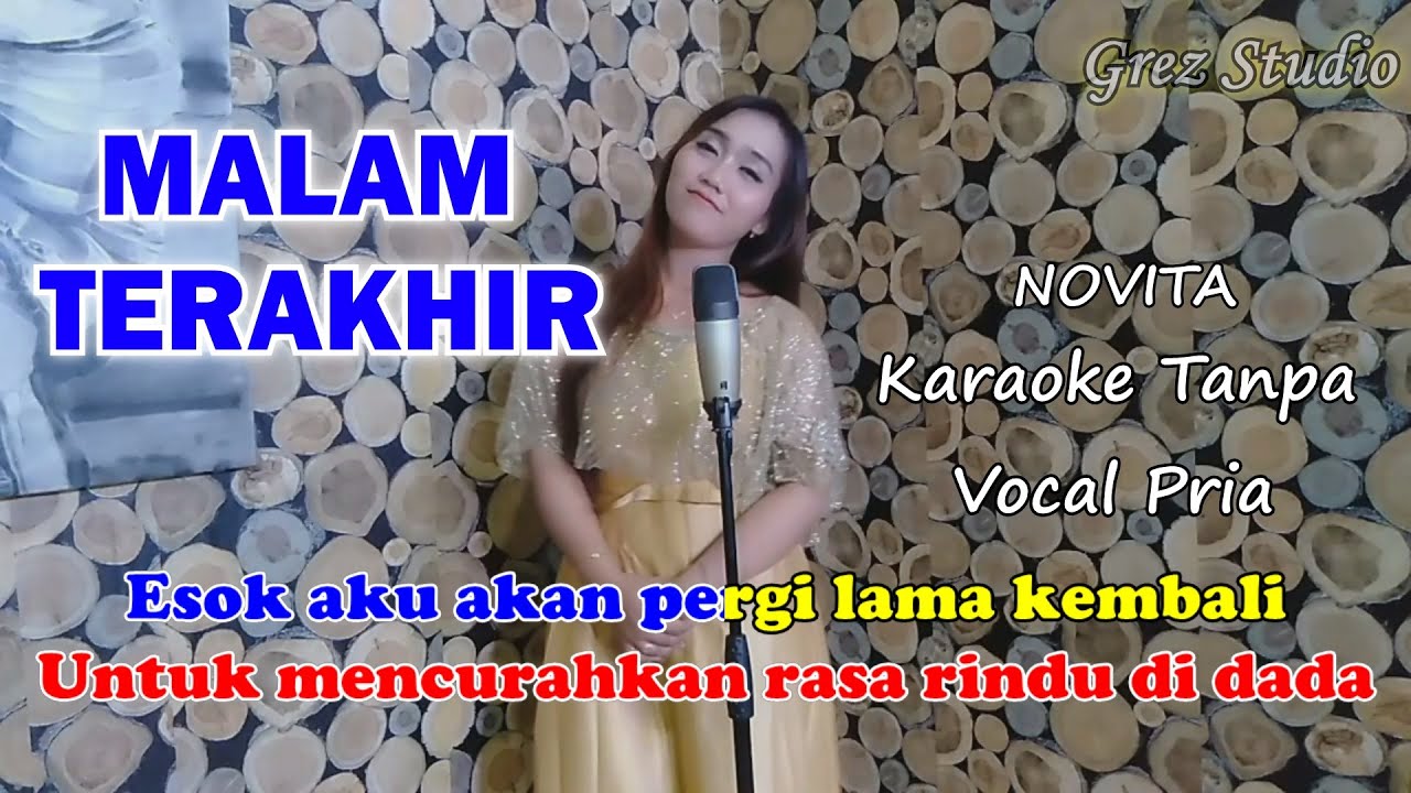 MALAM TERAKHIR Karaoke Duet Novita | Tanpa Vocal Pria