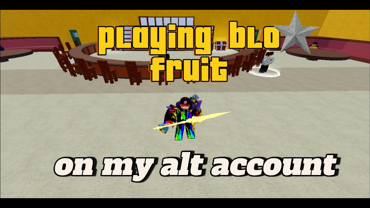playing blox fruit on my old alt account part 1