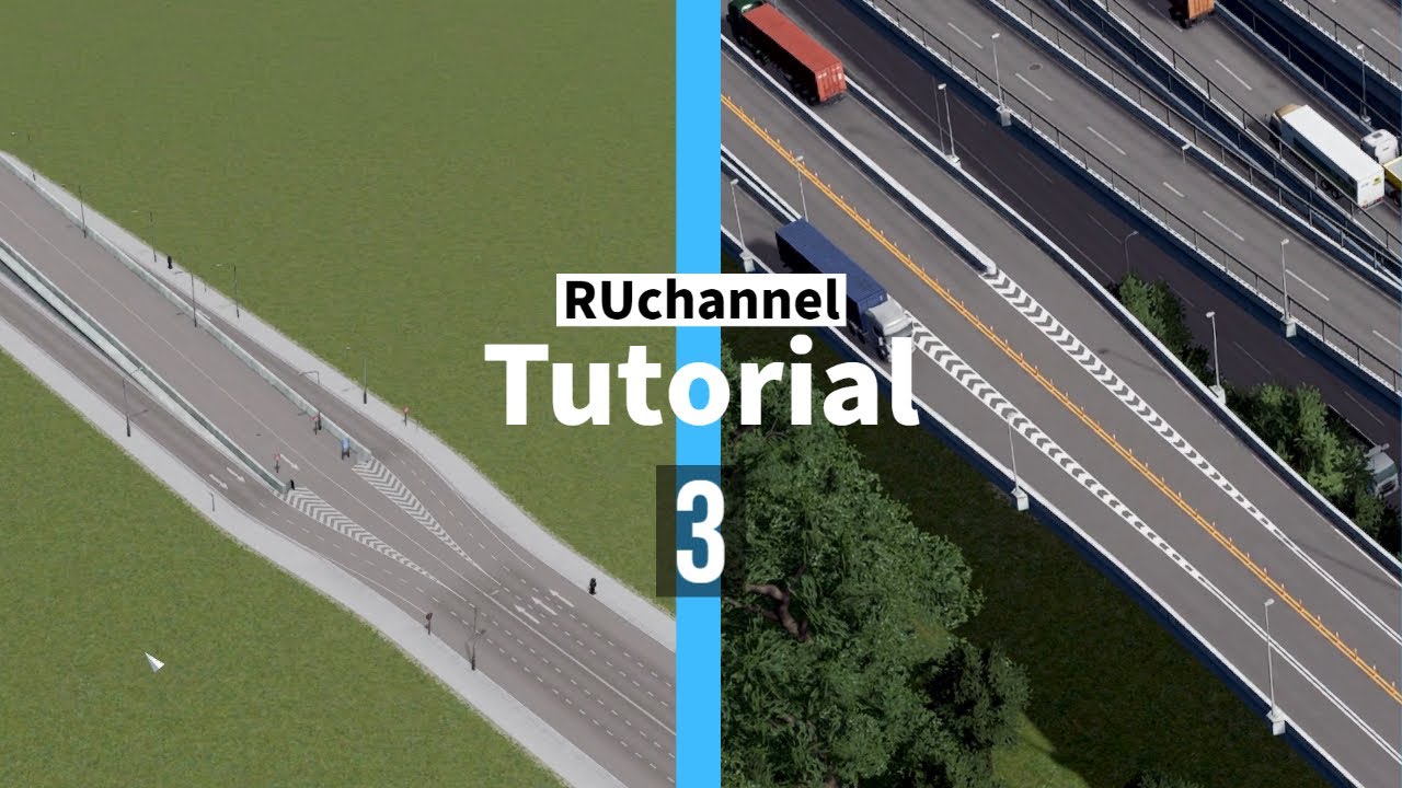 Cities Skylines : How to create a smooth road  (Episode 3)