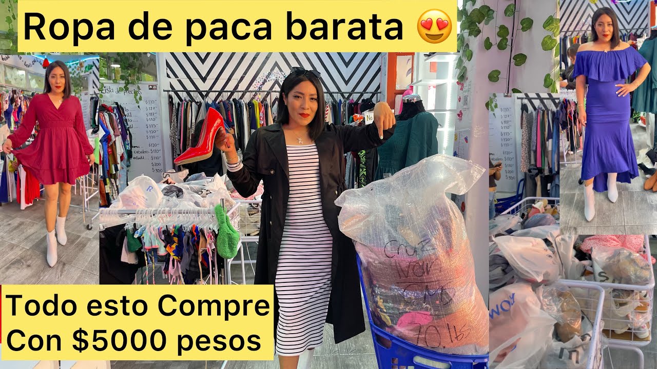 Compre Ropa de Paca Americana Barata con $5000 pesos todo esto me traje 😱 ✅  Merak Store