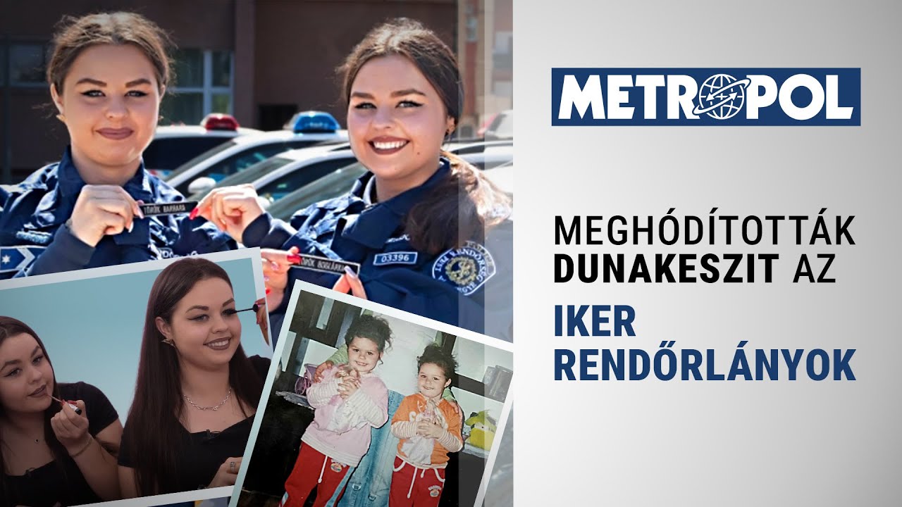 Meghódították Dunakeszit az iker rendőrlányok