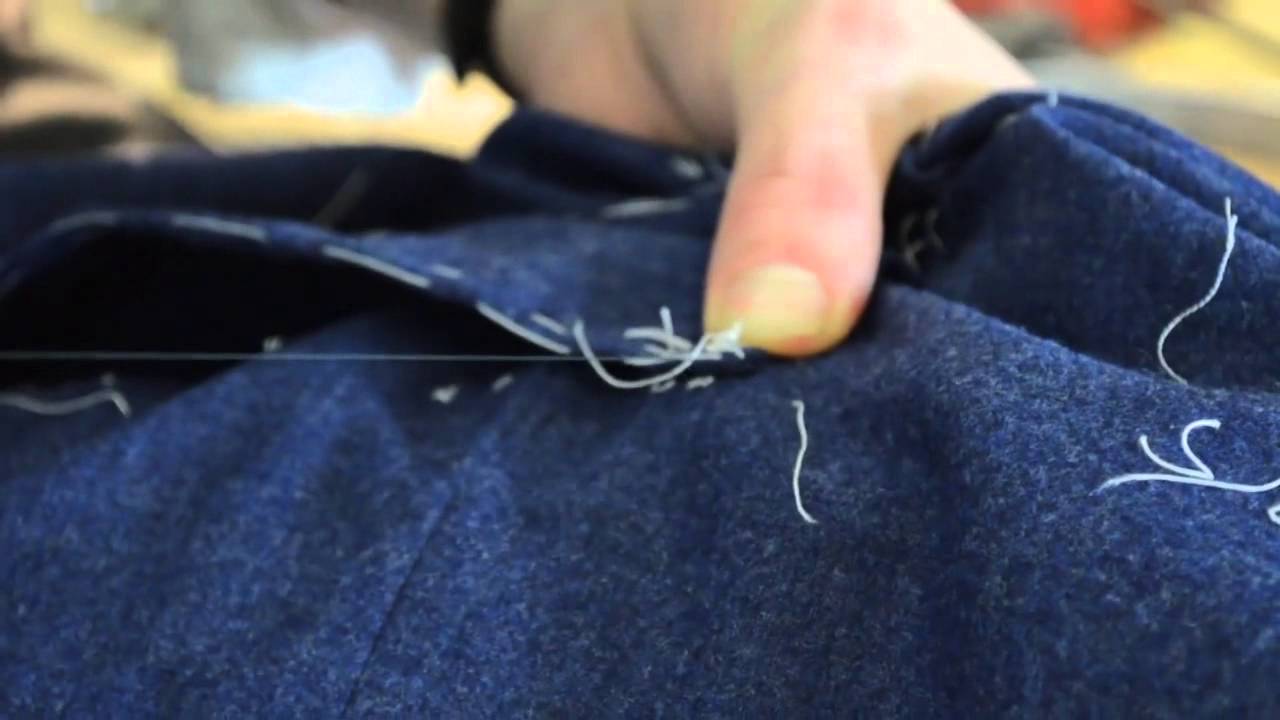 The Making of a Coat #22   Sewing on Patch Pockets