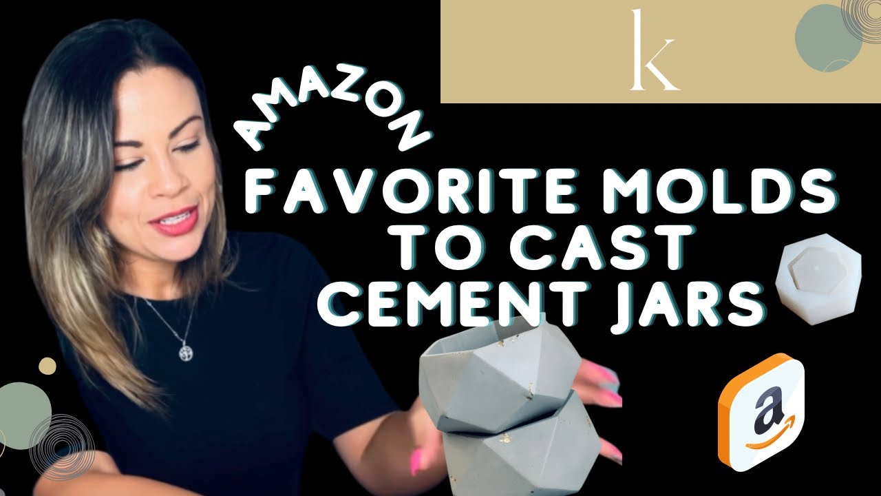 How to cast cement candle jars, my favorite Amazon (affordable) molds.