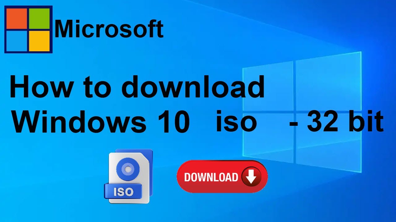 Как скачать ISO-образ Windows 10 (32 бита)