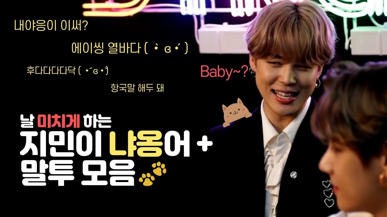 [방탄소년단|지민] 날 미치게 하는 지민이의 냐옹어🐥 + 귀여운 말투 모음 | BTS Jimin's cute voice