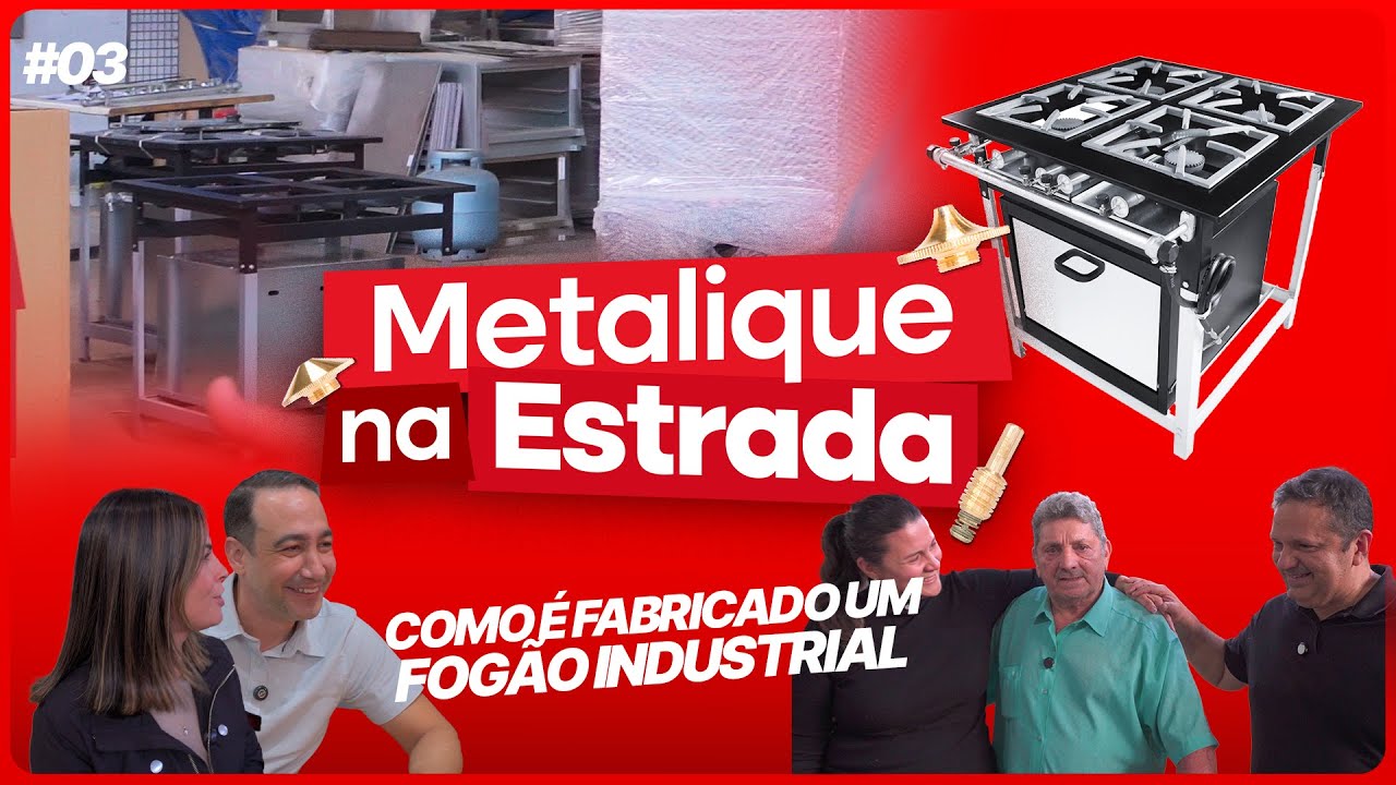Saiba como é feito um FOGÃO INDUSTRIAL! - Metalique na Estrada #003