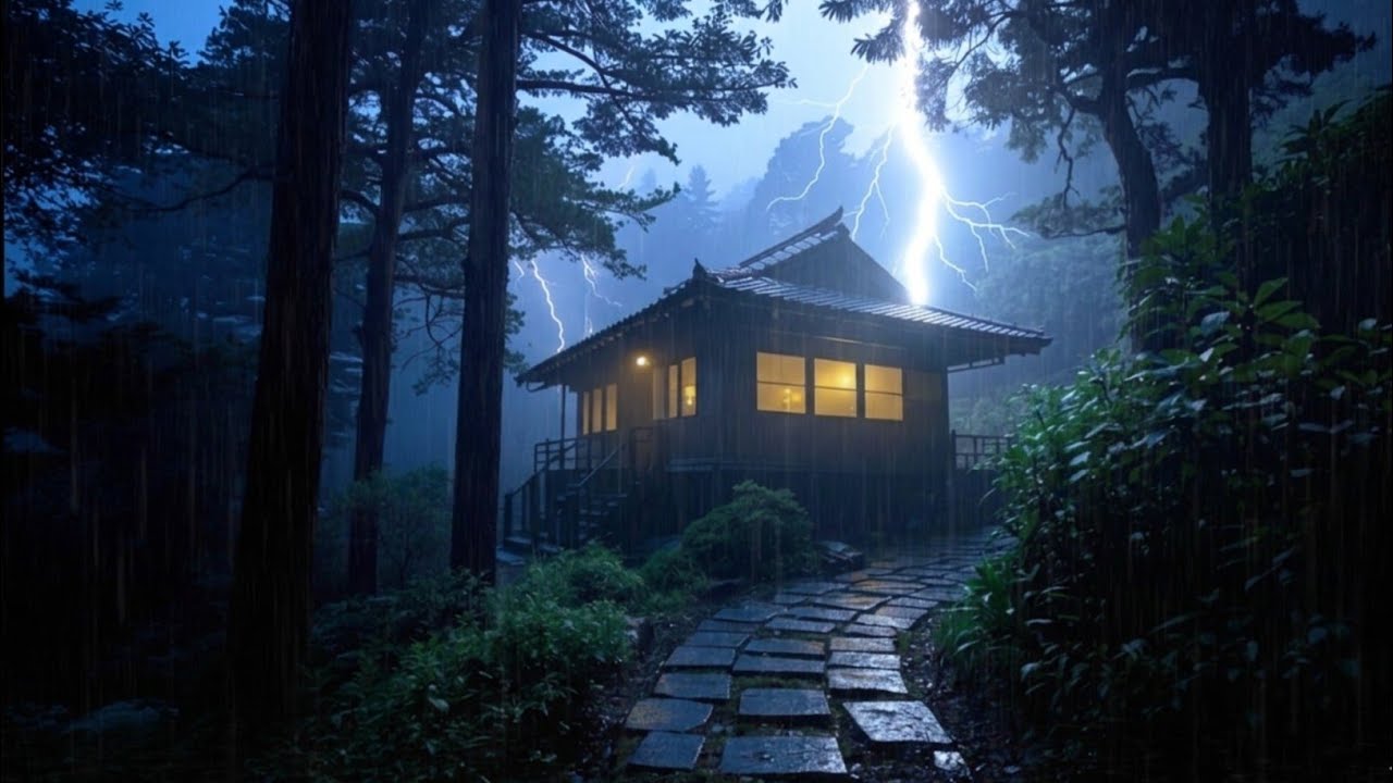 Loud Thunderstorm Sounds Minneapolis | Violent Lightning & Rain for Sleeping Fast