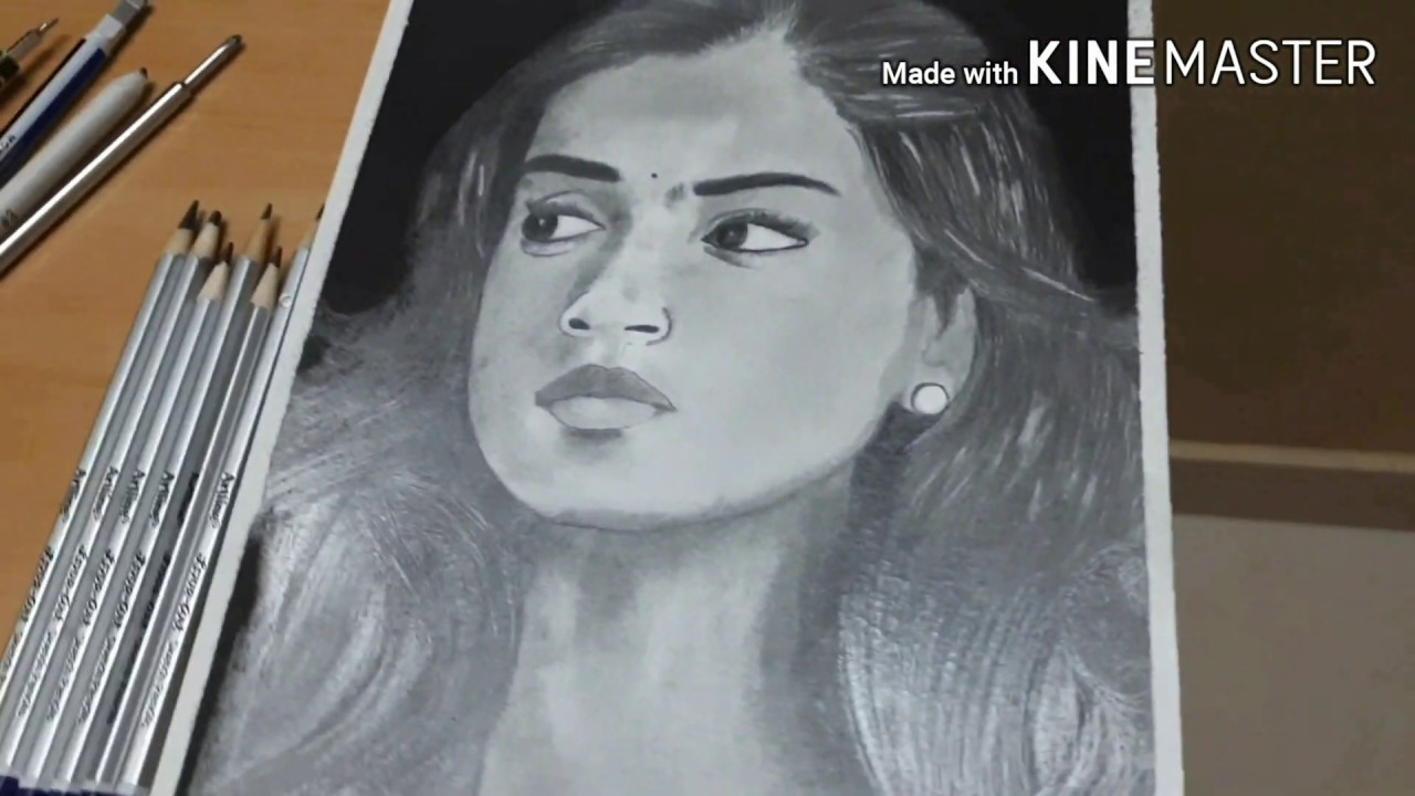 How to draw Nazriya Tutorial.