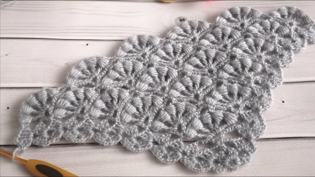 Узор для шали или бактуса//Pattern for shawl and bactus