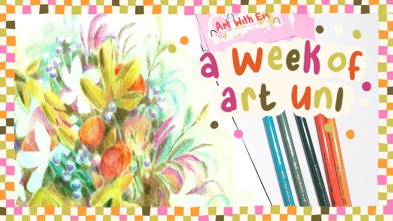 A Week of Art Uni | New project, Painting landscapes, and a lot of sketching!