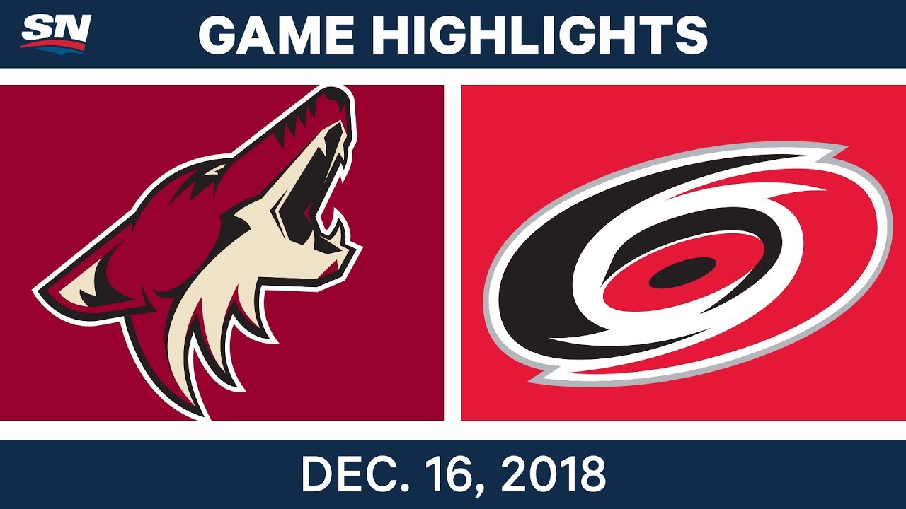 NHL Highlights | Coyotes vs. Hurricanes - Dec 16, 2018