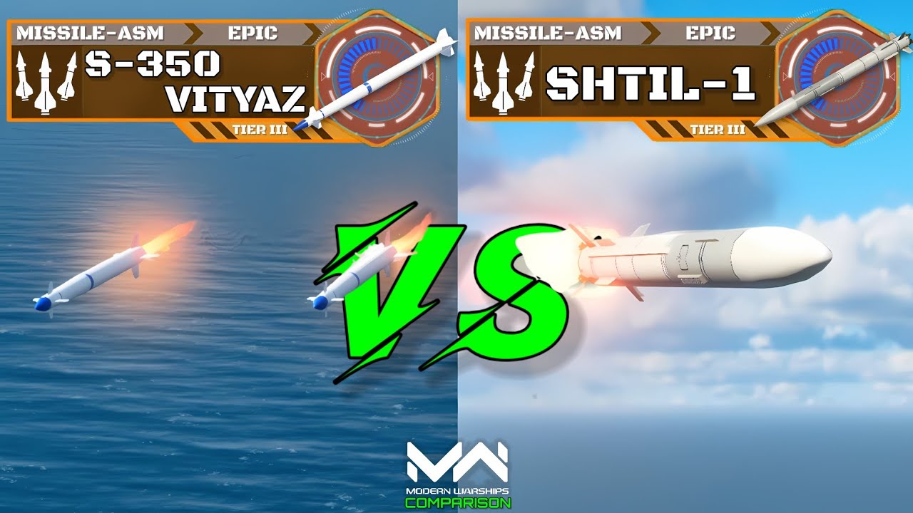 S-350 Vityaz VS Shtil-1 | Surface To Air Missile Comparison | Modern Warships