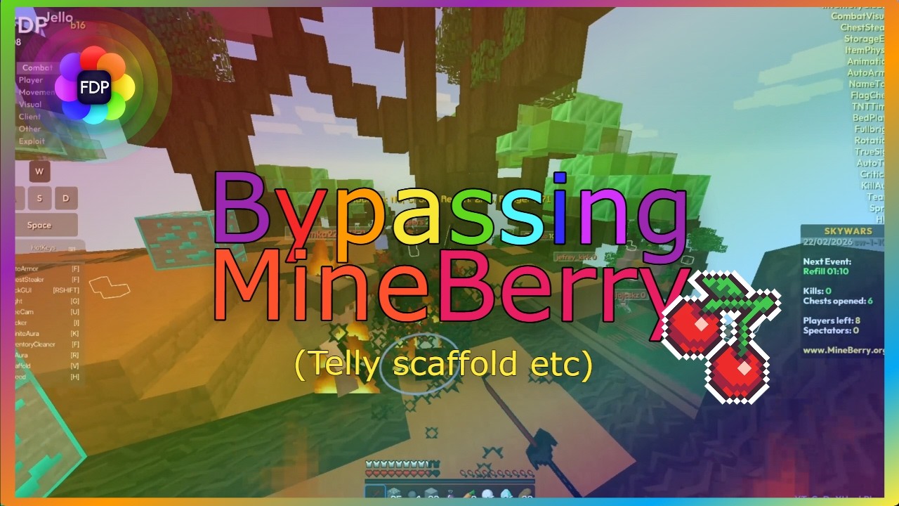 Bypassing Mineberry FLAWLESS ! (Telly Scaffold, etc)