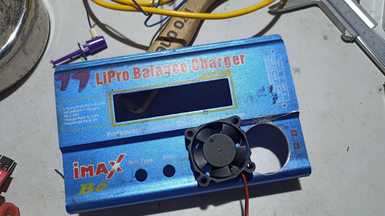 Imax B6 Balance Charger. Werme Problem. Lösung Lüfter Einbau.