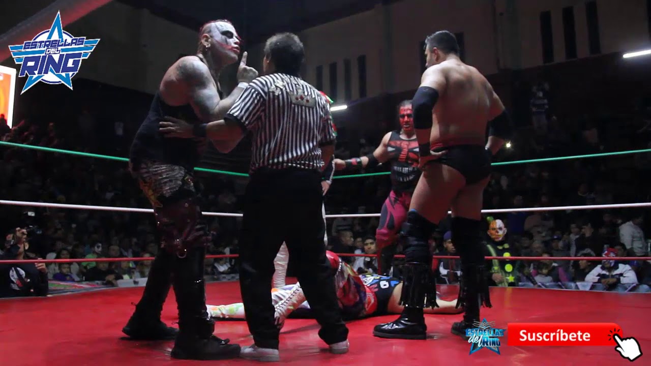 Psycho, Murder, Monster y Dave Clown vs Pagano, Chessman, Texano Jr y Karis la Momia Jr en la Neza