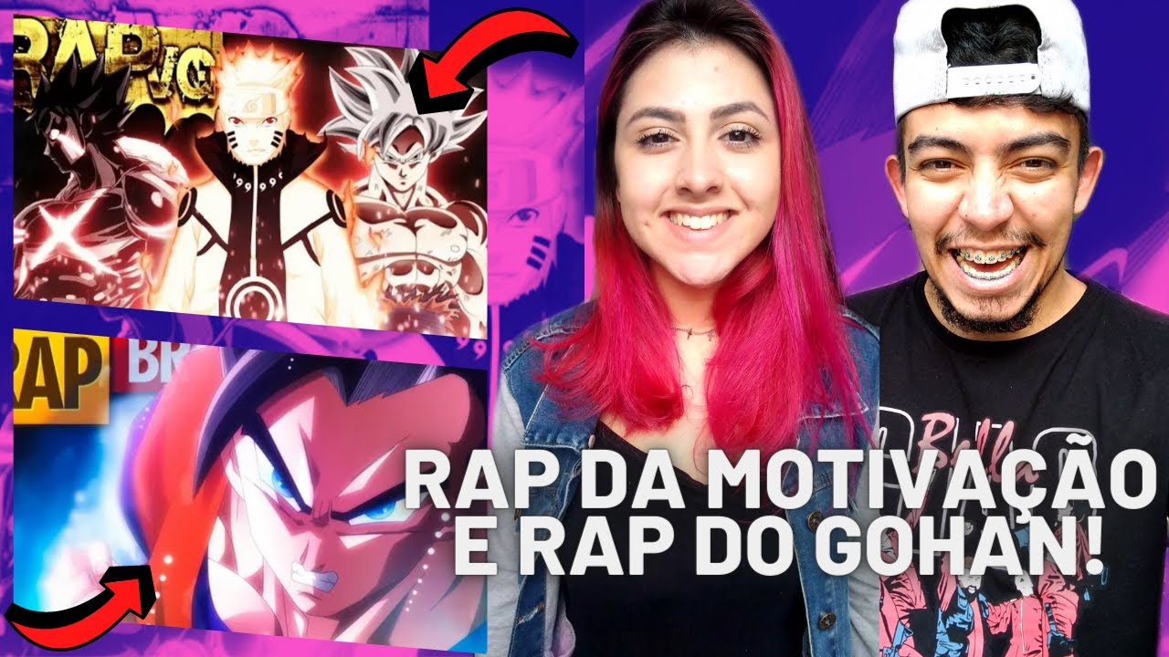 REACT 2 EM 1 - RAP DA MOTIVAÇÃO II (VG BEATS) E RAP DO GOHAN (YURI BL4CK ft. TAUZ) - CASALZINHO