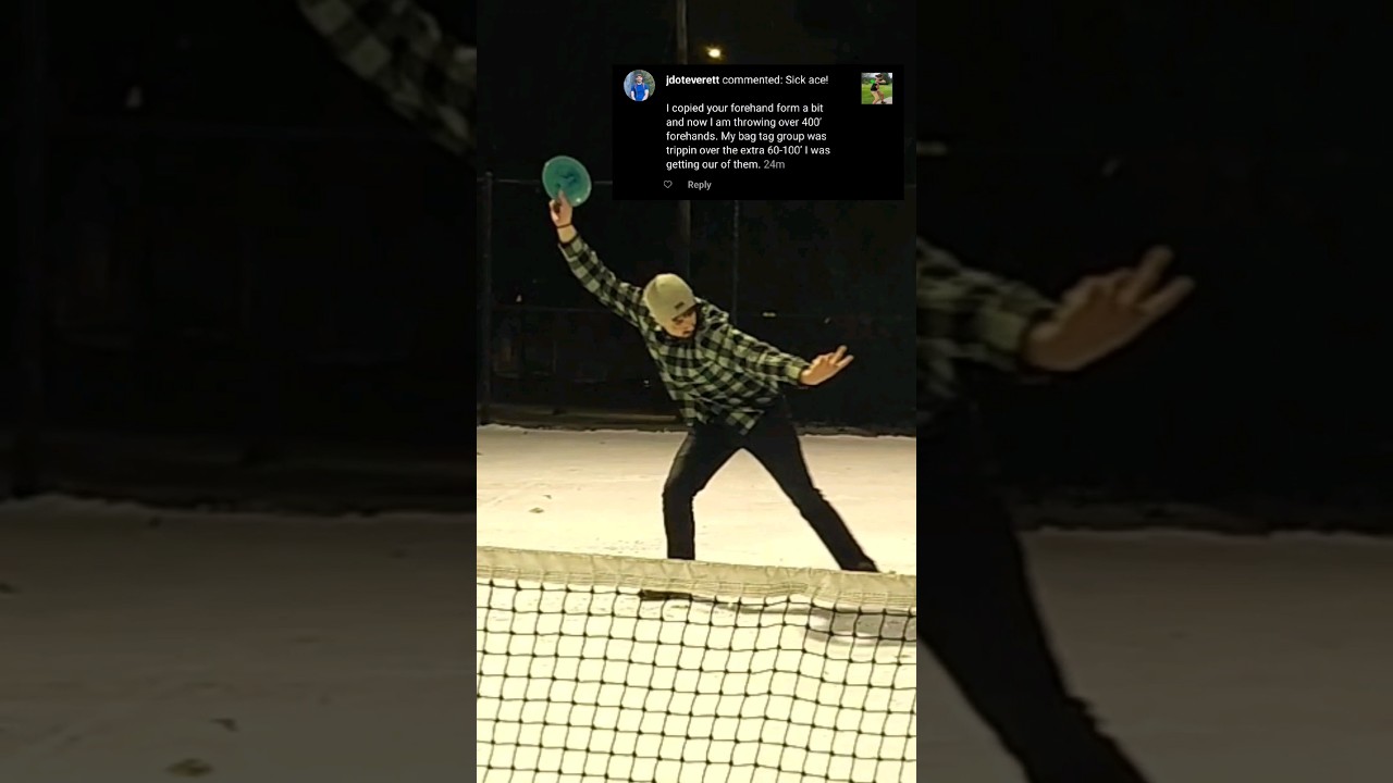 Forehand Technique for 400-500ft of Distance 🤝 #shorts #discgolfer #discgolf #forehand #technique