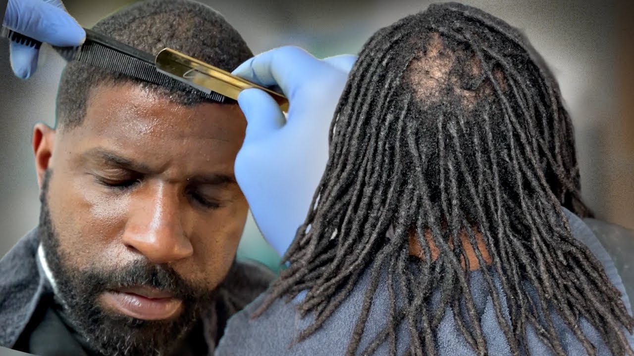 How to cut OFF Locs FIRE TRANSFORMATION | HAIR THINNING BAD | Barber TUTORIAL | GAMECHANGER